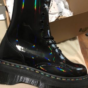 Dr.Martens Jadon in black chrome! Soooo cute.